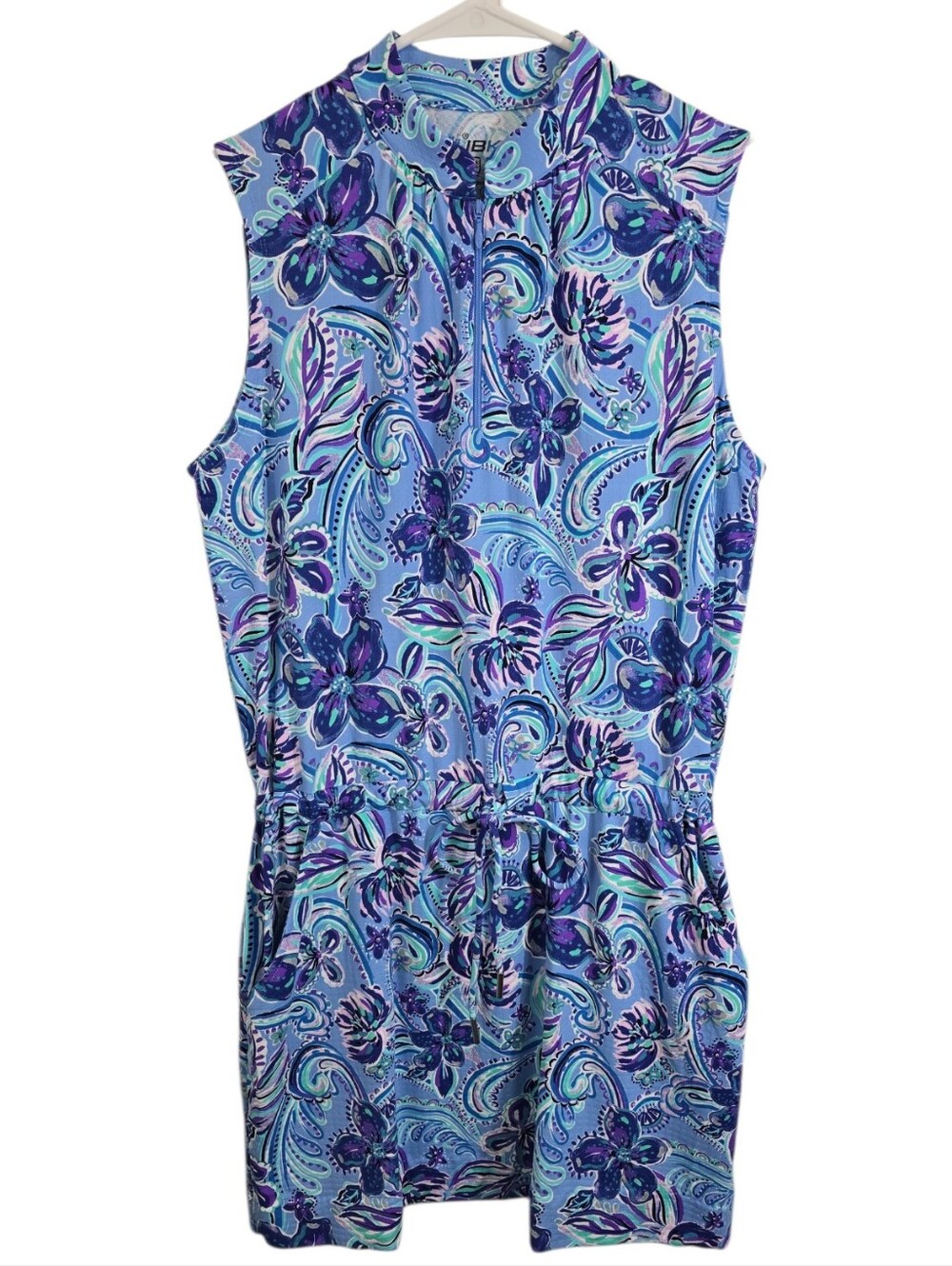 IBKUL Golf Dress Women s Medium Multicolor Floral Sleeveless UPF 50 Quick Dry